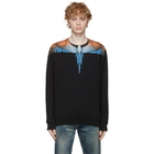 Marcelo Burlon County of Milan Black and Orange Wings Sweatshirt