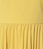 REDValentino Off-shoulder cotton-blend midi dress
