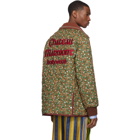 Gucci Green and Orange Flower Chateau Marmont Jacket