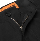 Heron Preston - Embroidered Cotton Cargo Trousers - Men - Black