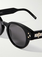 Dior Eyewear - Diamond R2I Acetate and Silver-Tone Round-Frame Sunglasses