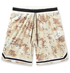 John Elliott - Camouflage-Print Mesh Drawstring Shorts - Neutrals