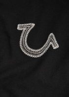 True Religion Skeleton Logo-embroidered Cotton T-shirt Black