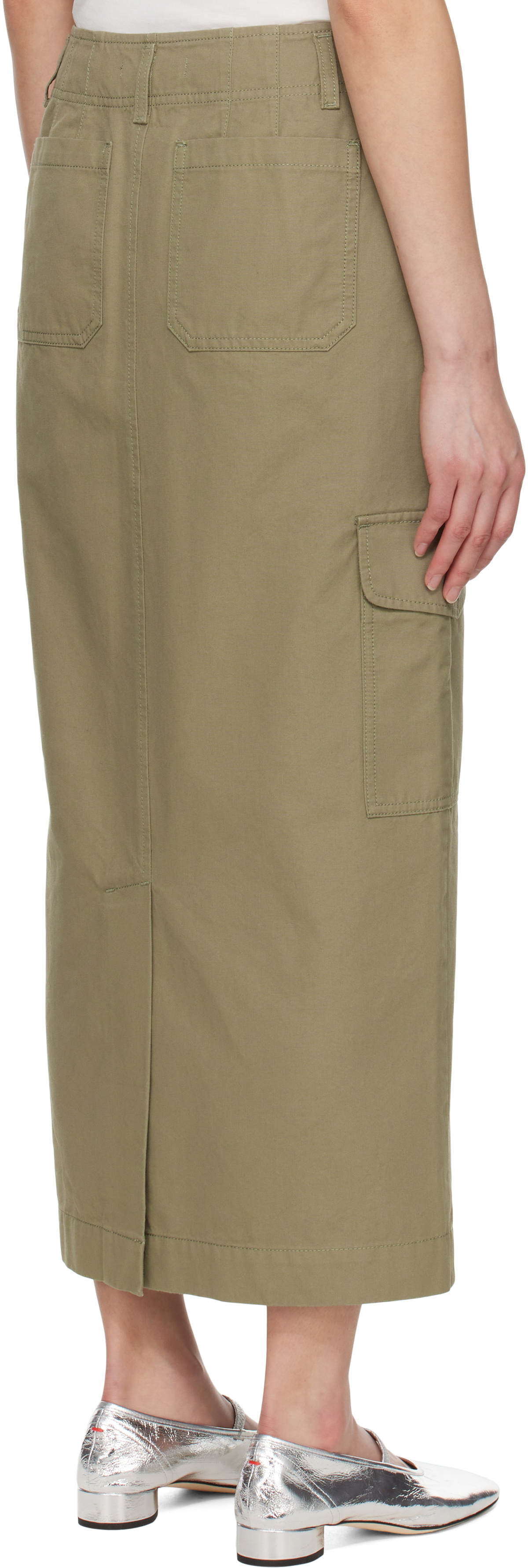 Weekend Max Mara Green Calais Midi Skirt
