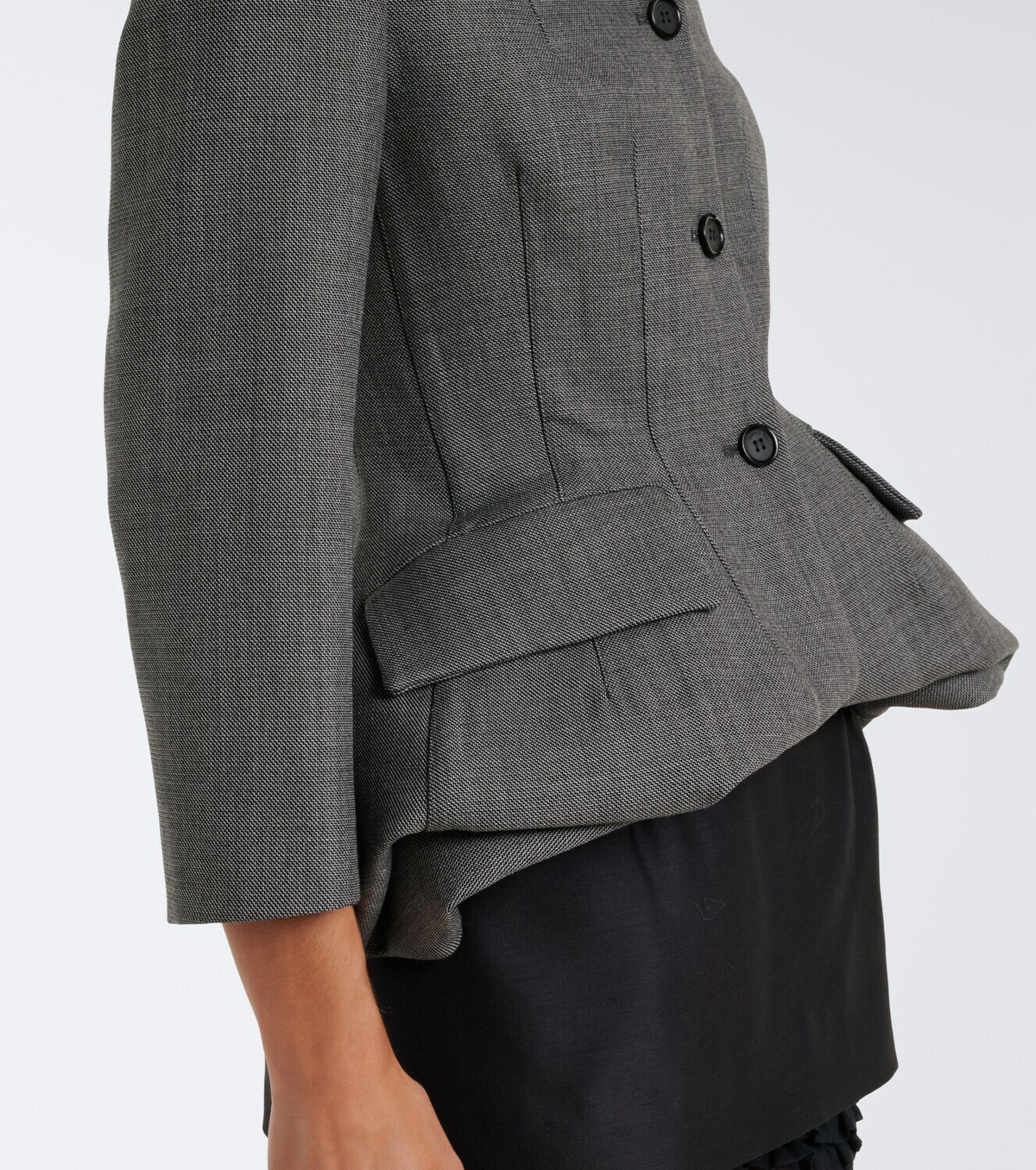 Magda Butrym Peplum virgin wool blazer