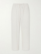 A Kind Of Guise - Samurai Straight-Leg Linen and Silk-Blend Drawstring Trousers - Neutrals