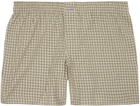ERL Beige Plaid Boxers
