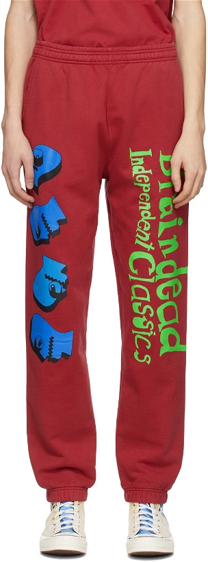 Photo: Brain Dead Red Independent Classics Lounge Pants