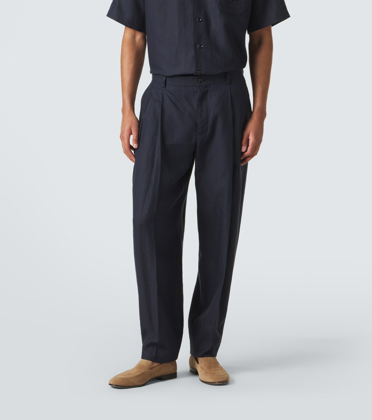 Dolce&Gabbana Linen tapered pants Dolce & Gabbana