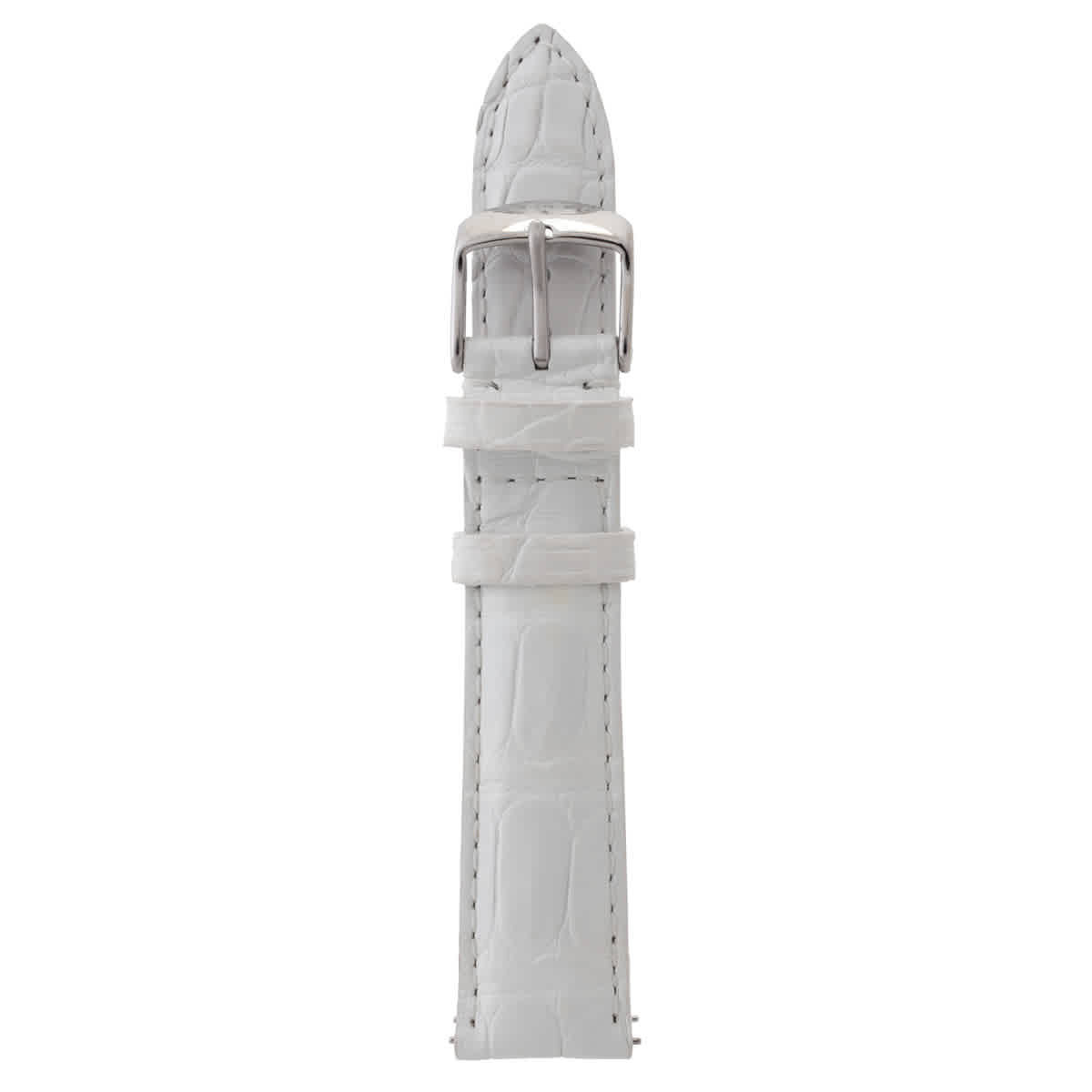 MICHELE 18mm White Alligator Strap