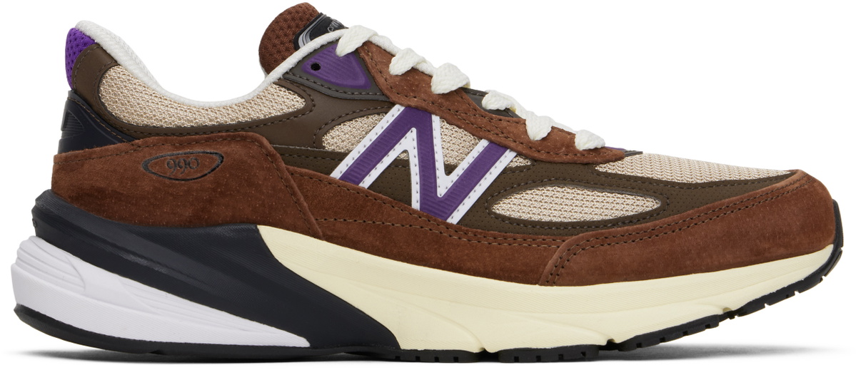 New Balance Brown Made in USA 990v6 Sneakers