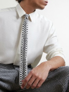 TOM FORD - 6cm Snake-Print Knitted Silk Neck Tie