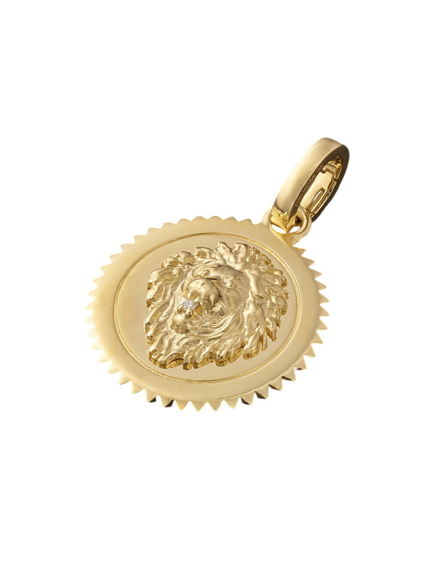 Photo: Foundrae - Strength Medium Annex Link 18-Karat Gold Diamond Pendant