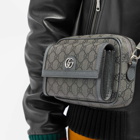 Gucci Men's Supreme GG Monogram Mini Bag in Black