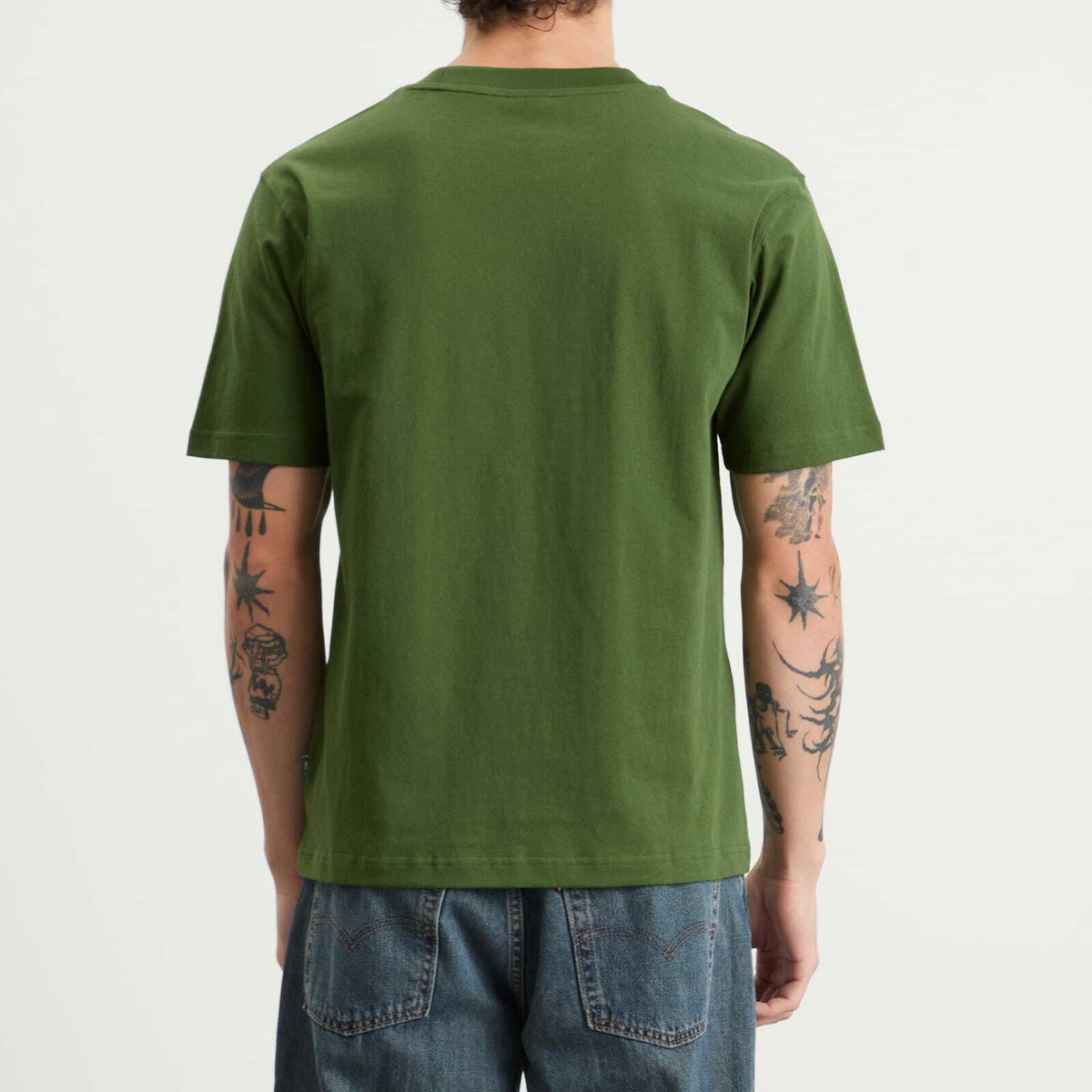 New Balance Men's Athletics Premium Logo T-Shirt in Dark Alpine Green