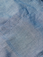 Loro Piana - Andre Linen and Cotton-Blend Half-Placket Shirt - Blue