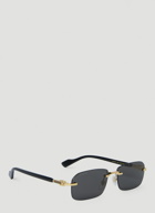 GG Rapper Sunglasses in Black