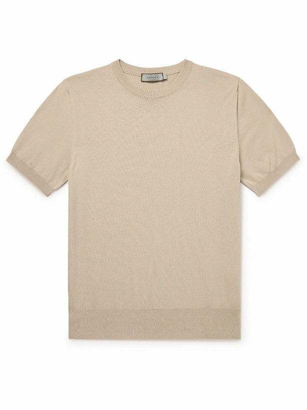 Photo: Canali - Cotton T-Shirt - Neutrals