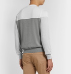 Canali - Colour-Block Cotton Sweater - Gray