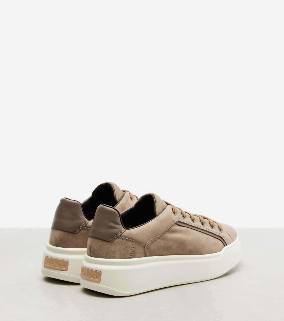 Max Mara Suede platform sneakers
