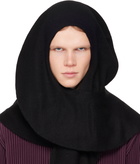 HOMME PLISSÉ ISSEY MIYAKE Black Cashmere Winter Gear Scarf
