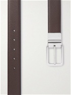 DUNHILL - 3.5cm Reversible Full-Grain Leather Belt - Brown