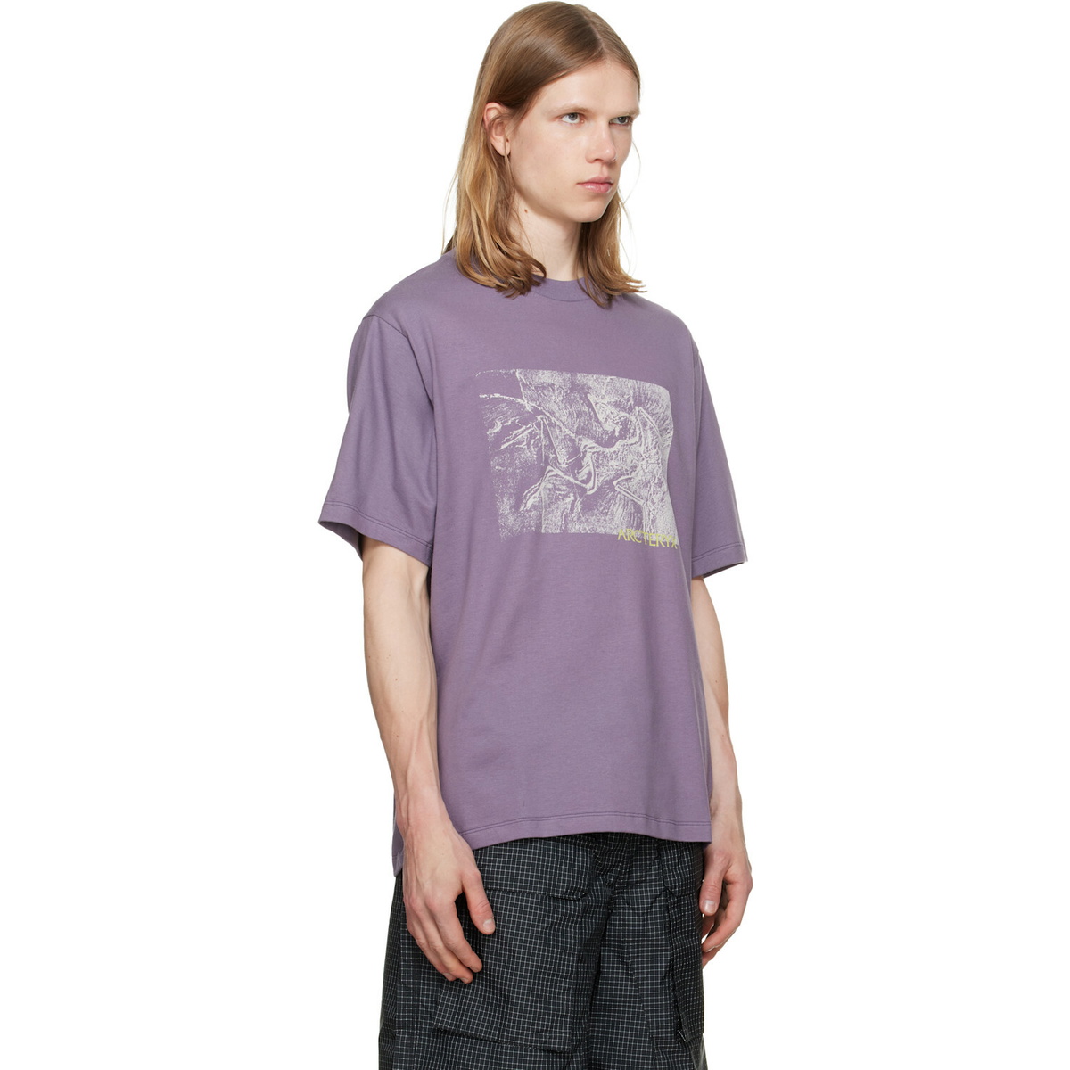 Arc'teryx Purple Kragg Cotton Lithographica S/S T-shirt