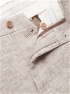 GIORGIO ARMANI - Mélange Linen Suit Trousers - Gray - IT 46