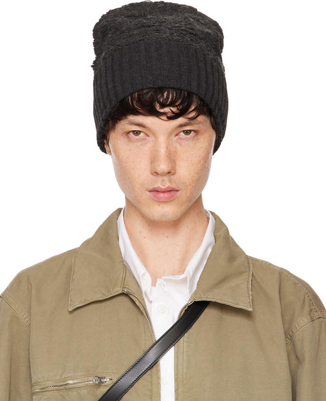 Photo: MM6 Maison Margiela Gray Acrylic & Virgin Wool Beanie
