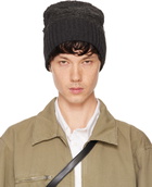 MM6 Maison Margiela Gray Acrylic & Virgin Wool Beanie