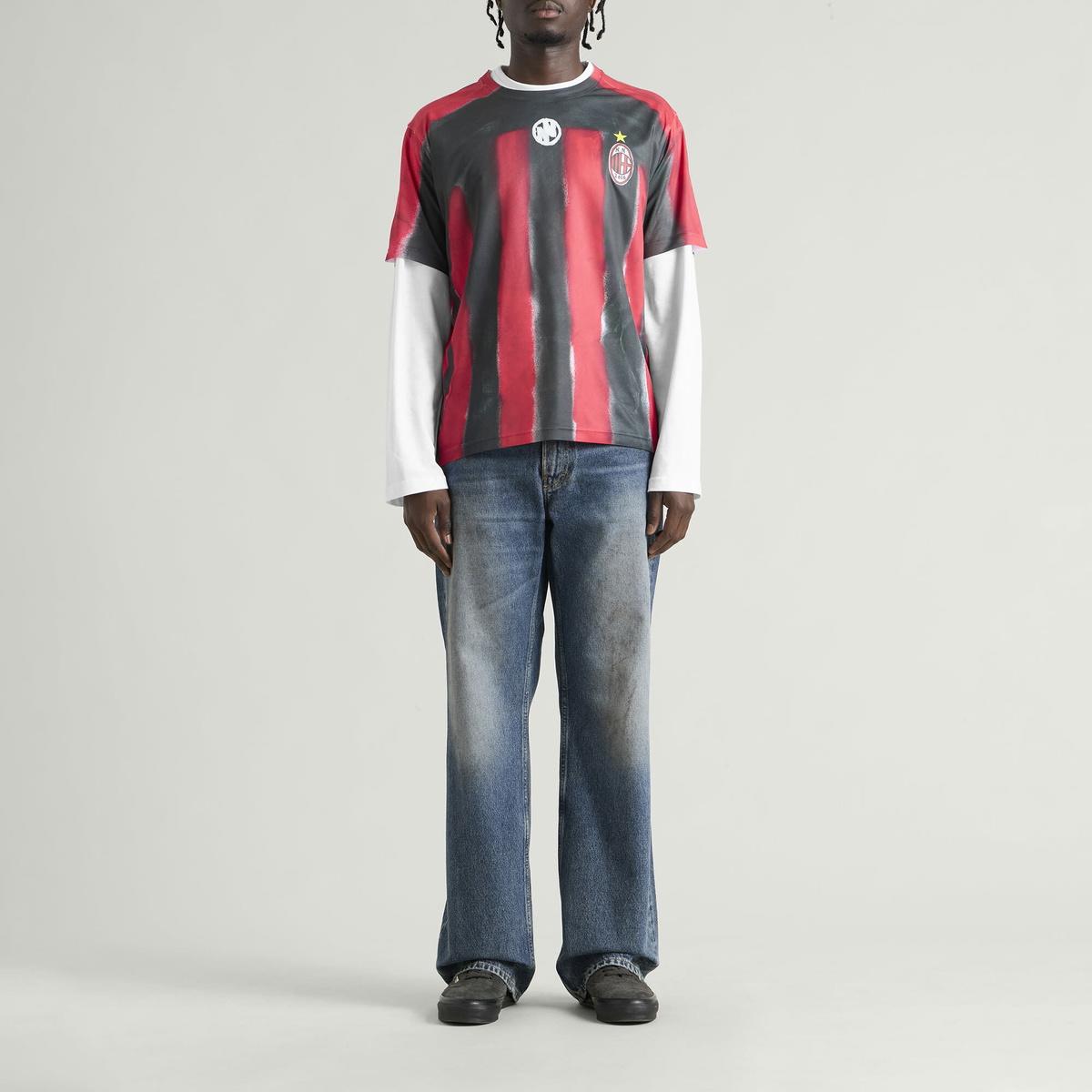 Navinder Nangla Milanoh Jersey in Black/Red/White
