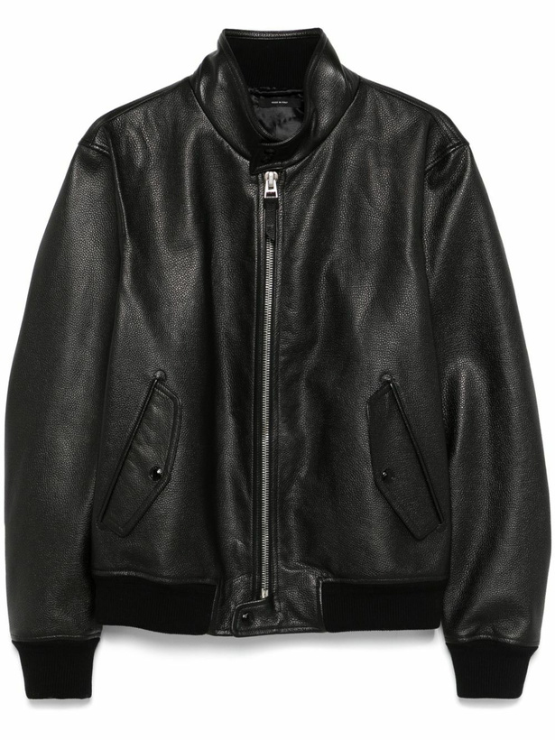 Photo: TOM FORD Harrington Leather Jacket