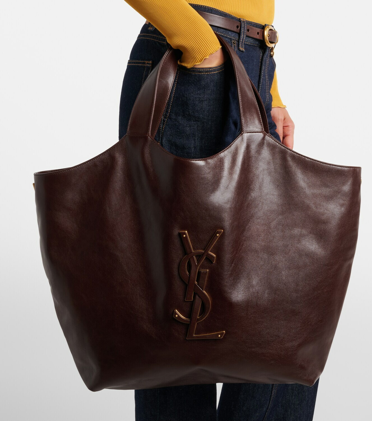 Saint Laurent Icare leather shopper