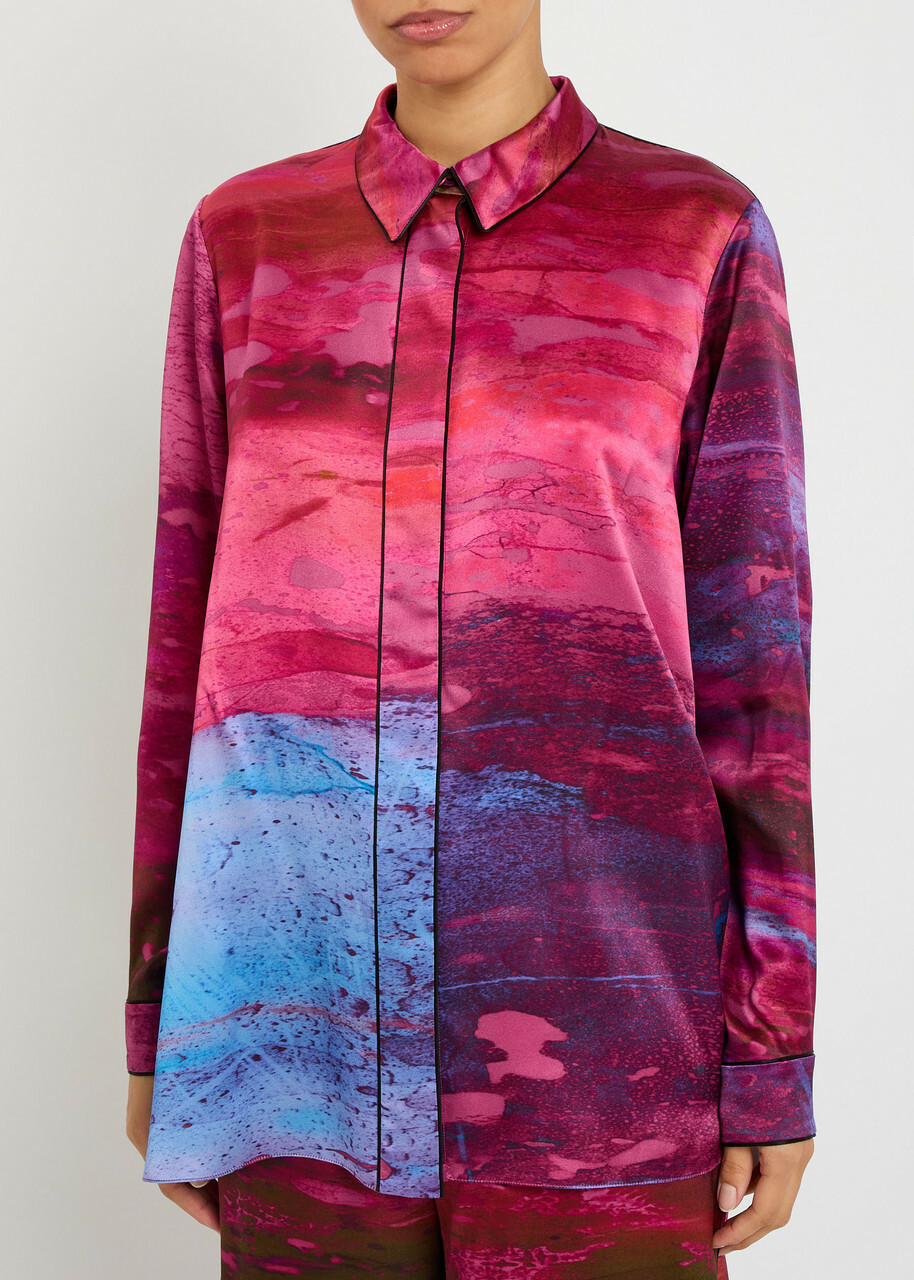 Roksanda Leonara Printed Silk Shirt Multicoloured 1