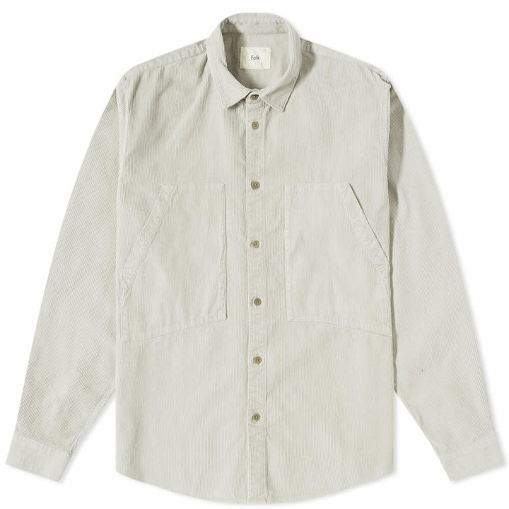 Photo: Folk Men's Work Shirt in Silver Cord