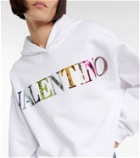 Valentino Logo cotton hoodie