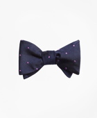 Brooks Brothers Men's Dot Bow Tie | Navy/Purple