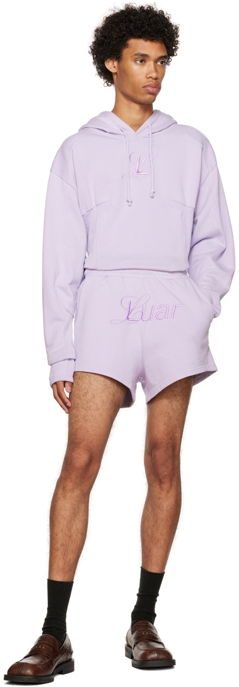 Luar Purple Paneled Hoodie