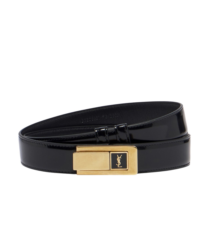 Photo: Saint Laurent Cassandre patent leather belt