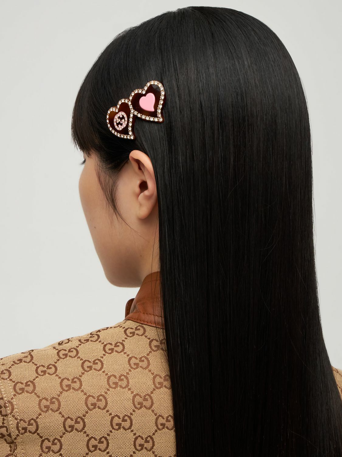 GUCCI - Gg & Hearts Resin Hair Clip Gucci display picture 1