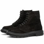 Adieu Men's x Winnie Type 165 Suede Combat Boot in Black