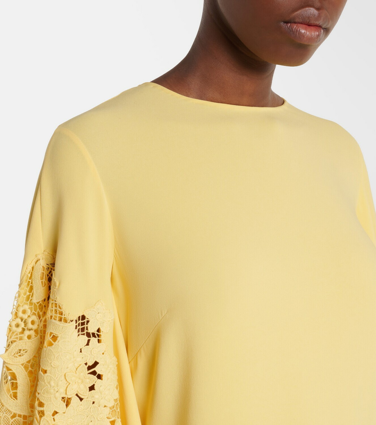Oscar de la Renta Floral silk-blend kaftan