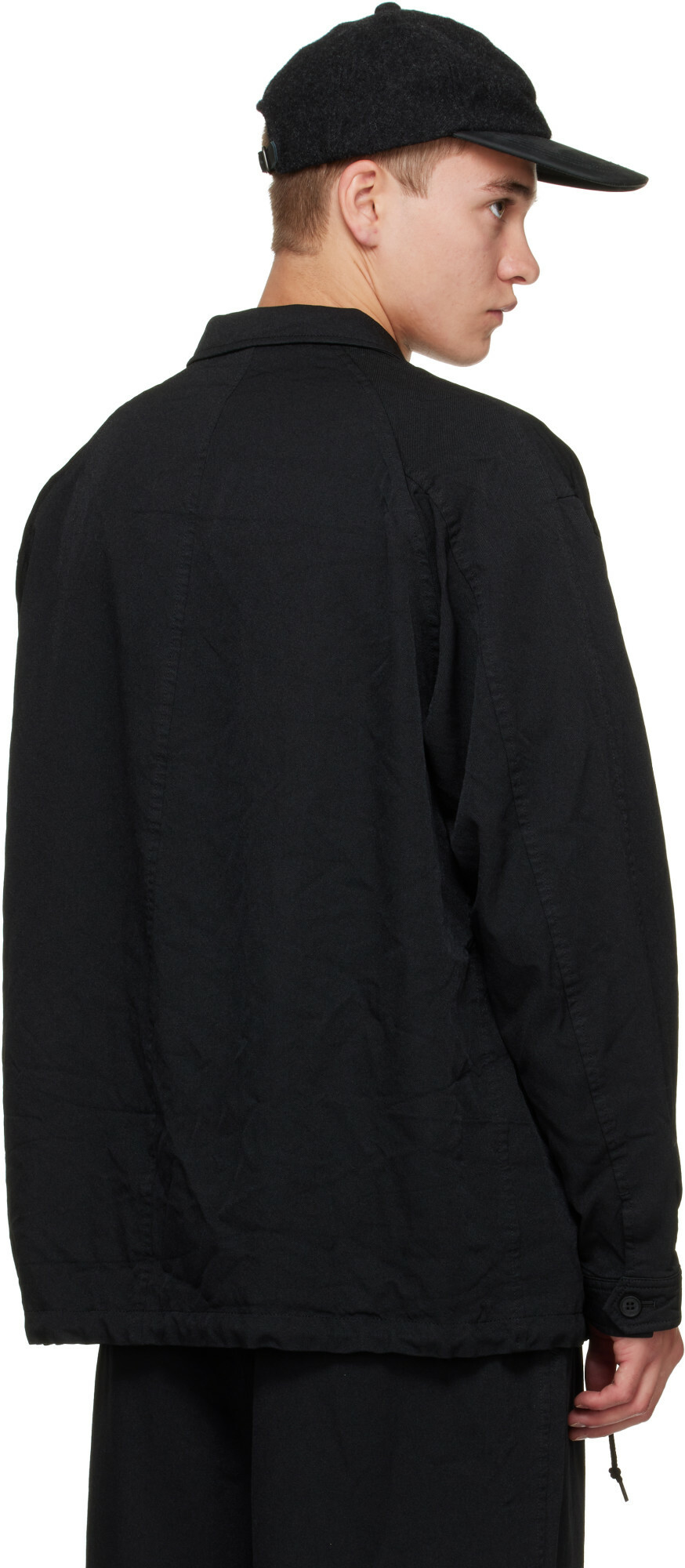 Comme des Garçons Homme Black Polyester Serge Blazer