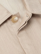 Frescobol Carioca - Fonted Herringbone Cotton Overshirt - Neutrals
