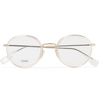 Fendi - Round-Frame Acetate and Gold-Tone Optical Glasses - Neutrals