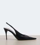 Saint Laurent Cassandre leather slingback pumps