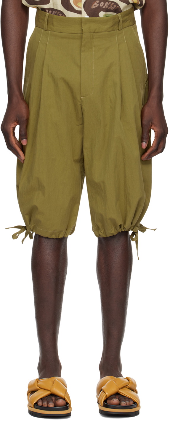 Bonsai Khaki Drawstring Shorts