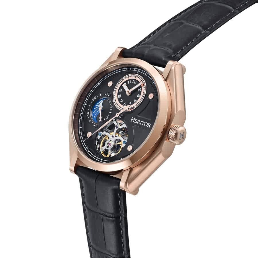 Heritor Antoni Automatic Black Dial Mens Watch HERHS4306