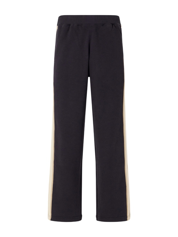 Photo: Aimé Leon Dore - Straight-Leg Striped Cotton Sweatpants - Black