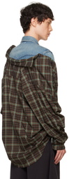 doublet Blue Undressed Layered Shirt